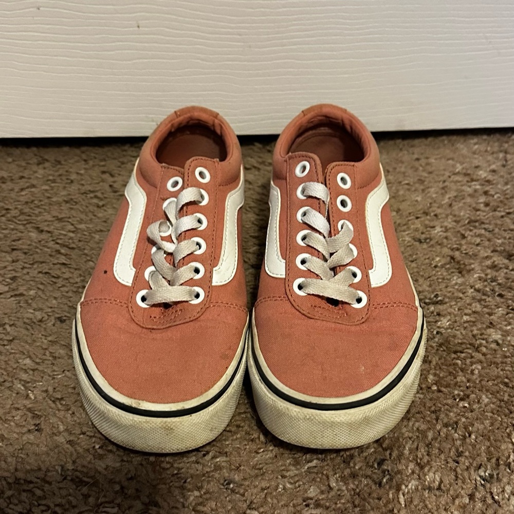 Vans Pink and White Sneakers